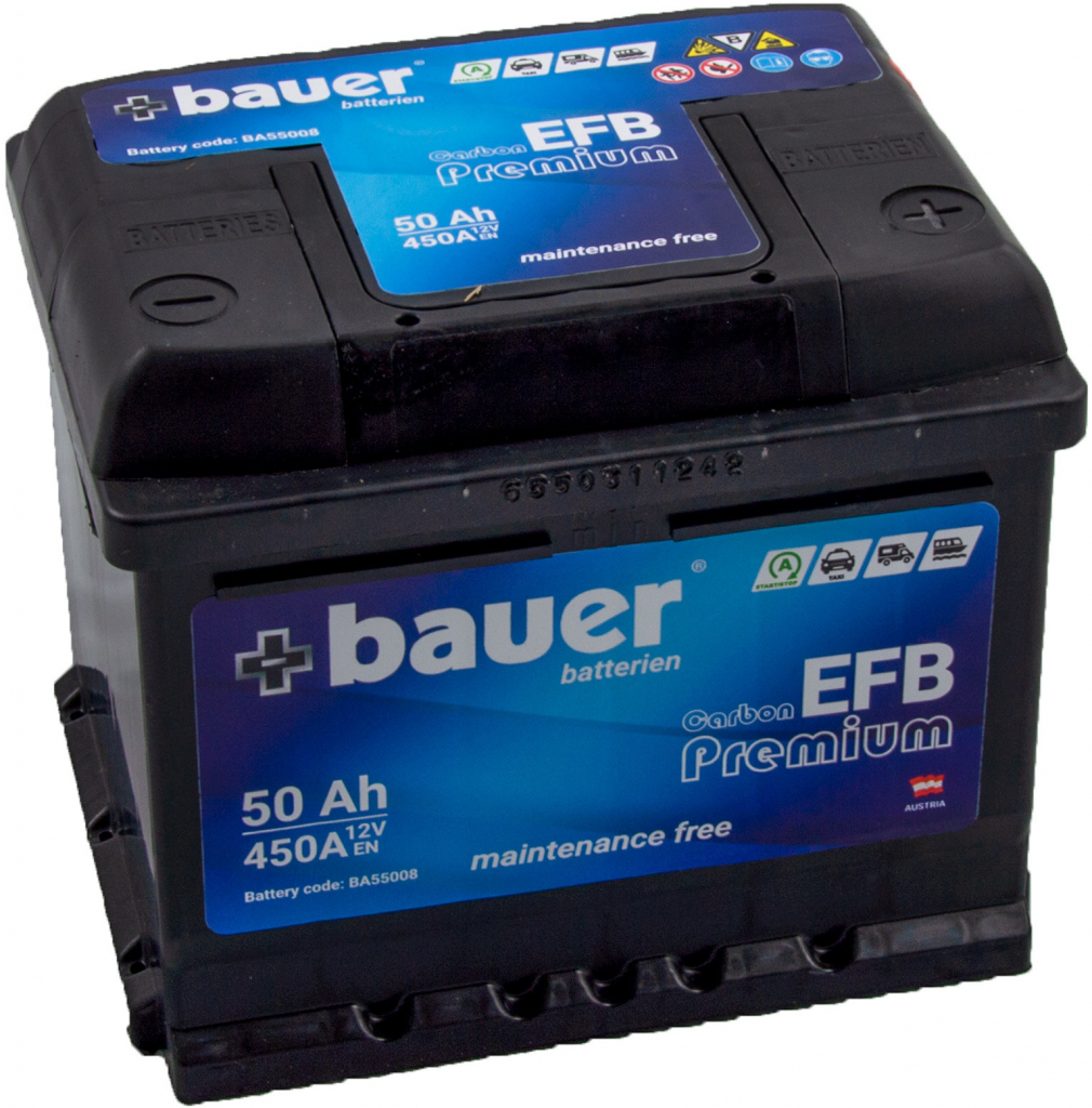 Bauer Carbon EFB 50Ah 450A 12V BA55008