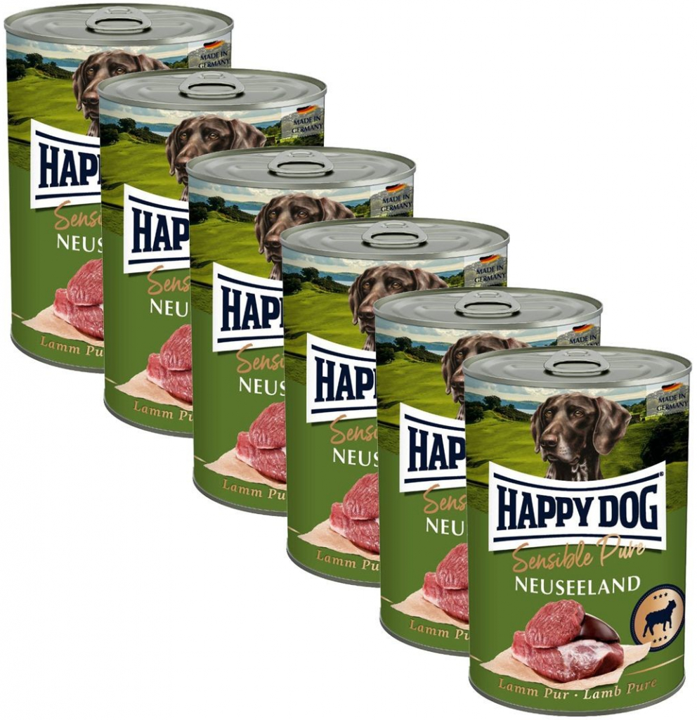 Happy Dog Lamm Pur Neuseeland jehněčí 6 x 400 g