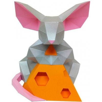 papírový model 3D myš se sýrem – Hledejceny.cz