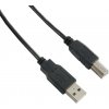usb kabel 4World 04680 USB 2.0 AM-BM 5m, šedý
