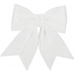 SPRINGOS Vánoční mašle s flitry 30x29cm bílá vánoční dekorace CA1302-XG – Zbozi.Blesk.cz