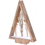 Solight LED dřevěná vánoční dekorace zasněžené zimní květiny 37cm 2x AA – Hledejceny.cz