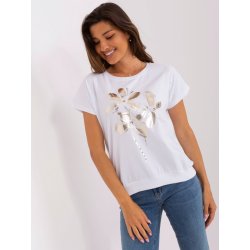 RUE PARIS tričko s potiskem květin rv-bz-8950.89p white
