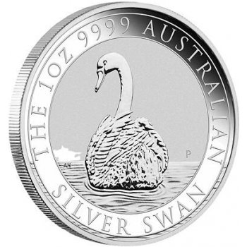 Perth Mint Stříbrná mince Australian Swan Labuť černá 1 Oz