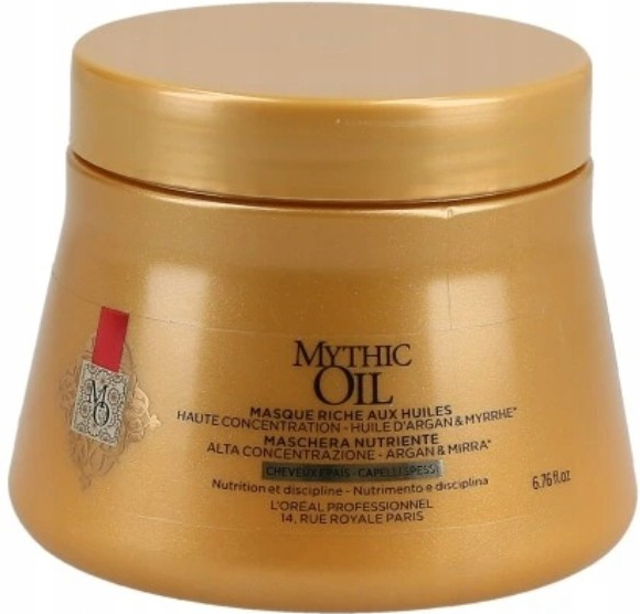 L'Oréal Mythic Oil Masque Fine Hair olejová maska pro jemné vlasy 200 ml od  289 Kč - Heureka.cz