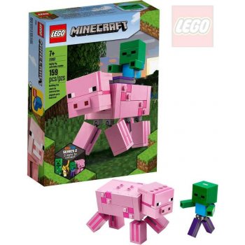 LEGO® Minecraft® 21157 Velká figurka Prase s malou zombie