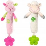 BabyOno plyšová hračka s pískátkem a kousátkem Sweet Lambie růžová – Sleviste.cz