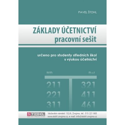 ZÁKLADY ÚČETNICTVÍ PRACOVNÍ SEŠIT - Štohl Pavel – Zboží Mobilmania