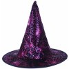 Dětský karnevalový kostým RAPPA Klobouk Čarodějnice/Halloween fialový