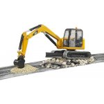 Bruder 02456 2456 Minibagr Caterpillar pásový funkční model plast 1:16 – Zboží Dáma