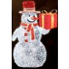 Vánoční osvětlení Polamp POL-0978M-G 3D dekorace Sněhulák s dárkem 250 x 160 cm