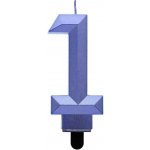 GoDan Dortová svíčka číslice Zlatý diamant číslo: 1 – Zboží Dáma