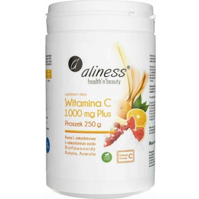 Aliness Vitamin C 1000 mg pufrovaný Plus prášek 250 g – Hledejceny.cz
