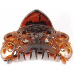 Vyřezávaný skřipec na vlasy Barva: hnědá – Zboží Mobilmania