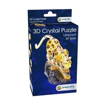 HCM KINZEL 3D Crystal puzzle Levhart skvrnitý 39 ks – Zboží Mobilmania