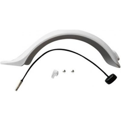 Xiaomi Mi Electric Scooter 1S, 2 M365, Pro - Zadní Blatník + Světlo s Konektorem (White), White – Zbozi.Blesk.cz