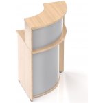 Nábytek Designový cz NLKA90 05 Recepční pult Komfort dub / šedý – Hledejceny.cz