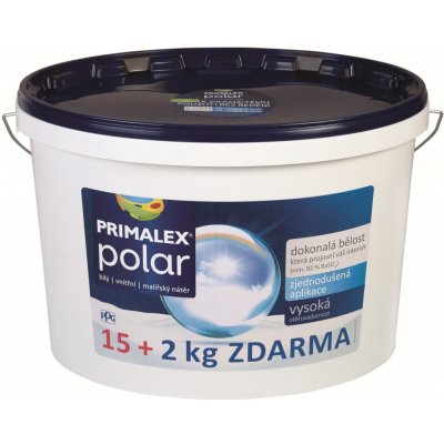 Primalex Polar 15 + 2 kg sněhobílá – Hledejceny.cz