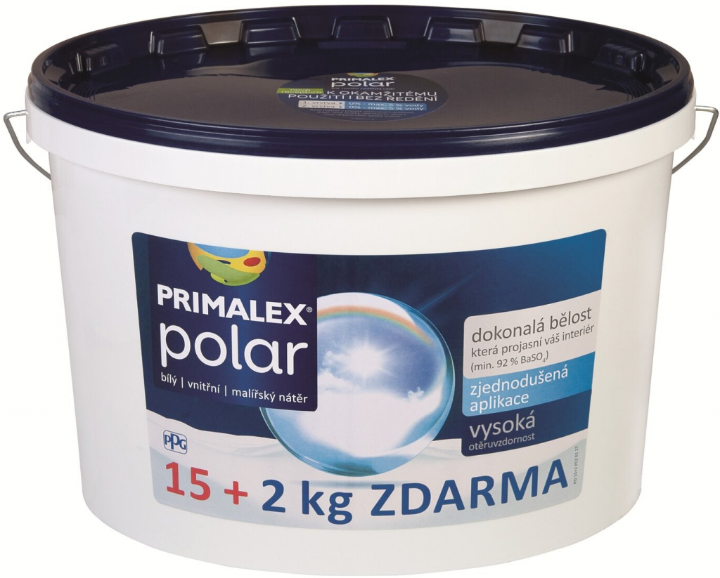 Primalex Polar 15 + 2 kg sněhobílá