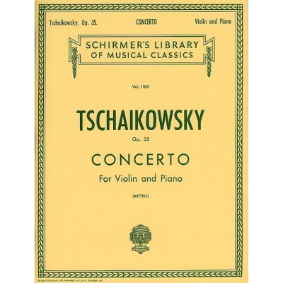 Tchaikovsky Violin Concerto Op.35 Violin/Piano – Hledejceny.cz