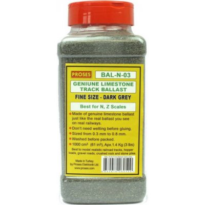 vápencový štěrk 1,4kg tmavě šedý Proses PBAL-N-03 – Hledejceny.cz