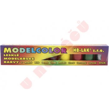 HB-Lak Modelcolor lesklé modelářské barvy sada 9× 20 g