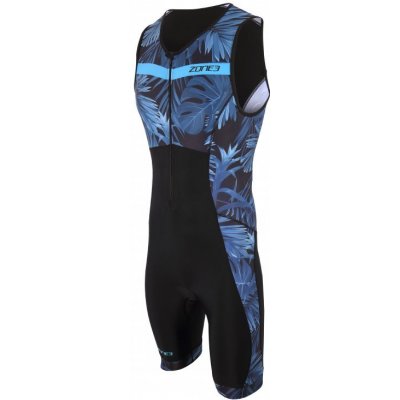 Zone 3 Trisuit Activate+ Tropical Palm Sleeveless modrá