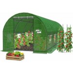 Garden Line ZÁHRADNÍ FÓLIOVÝ TUNEL 5-SEGMENTOVÝ ZELENÝ 8 x 3 x 2 M *5620 – Sleviste.cz