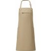 Zástěra Premier Workwear Udržitelná dlouhá zástěra s kontrastním stehem Barley khaki Pantone 7536C-Brown Pantone 4975C 86x72cm PW121