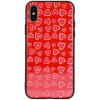 Pouzdro a kryt na mobilní telefon Huawei Pouzdro Heart Vennus Glass Case Huawei Y5 2018 Červené