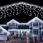 TRENDIE Vánoční světýlka LED záclona FLASH studená bílá 300 LED – Hledejceny.cz