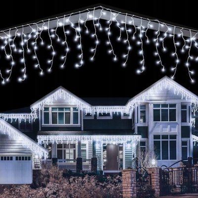 TRENDIE Vánoční světýlka LED záclona FLASH studená bílá 300 LED – Hledejceny.cz