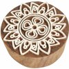Razítko pro děti Sanu Babu Dřevěné vyřezávané razítko Mandala 6 cm