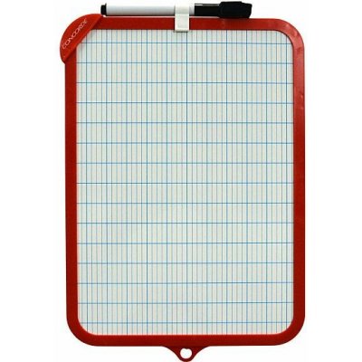 Oboustranně stíratelná tabulka CONCORDE 19 x 29 cm červená – Zbozi.Blesk.cz