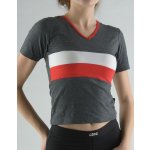 GINA Tričko pruhované 98069-MxCDxG černá-tm. šedá – Sleviste.cz