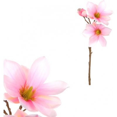Magnolie, barva růžovo-bílá Květina umělá KT7081