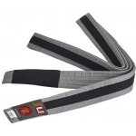 JU-SPORTS BRAZILIAN JIU JITSU dětský pás šedo-černá – Zboží Mobilmania