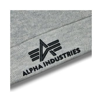 Alpha Industries 3D Beanie 168910-17 Šedá