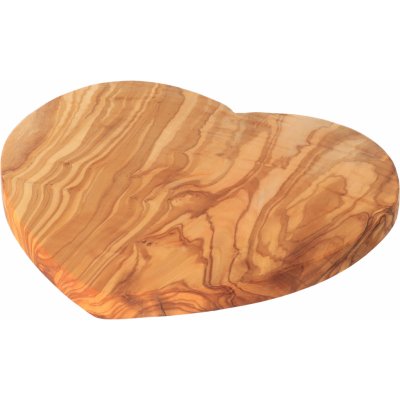 ČistéDřevo Prkénko ve tvaru srdce z olivového dřeva – Zboží Dáma