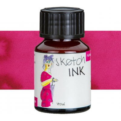 Rohrer & Klingner Sketchink Vroni lahvičkový inkoust růžový 50 ml RK42300050 – Zbozi.Blesk.cz