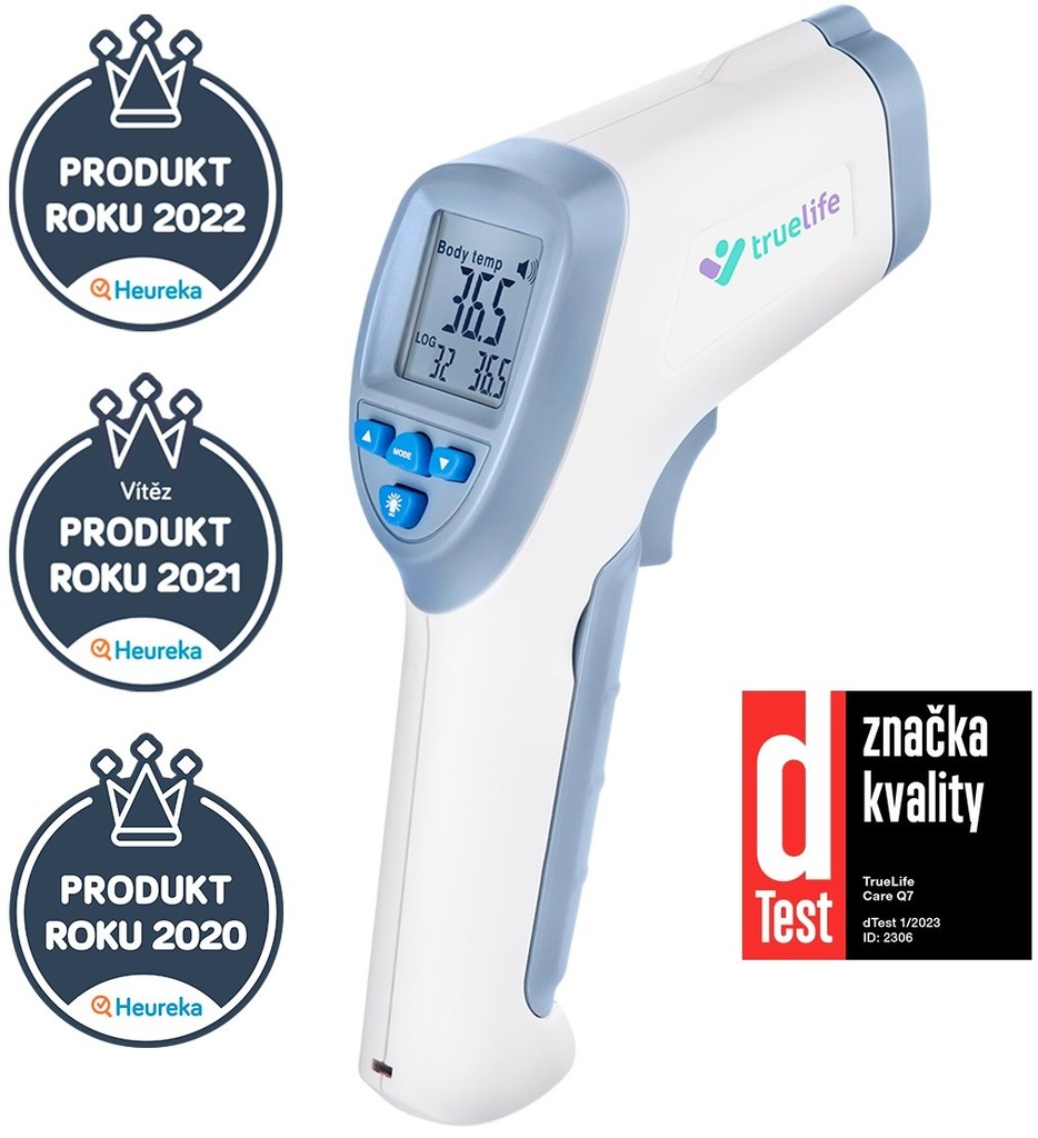 truelife CARE Q7 Blue Thermomètre médical infrarouge mesures sans