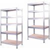 Skladový regál AR Shelving Regál Rivet 180 x 90 x 45 cm 5 polic 2 ks