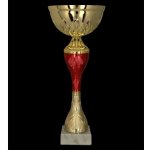 Kovový pohár Zlato-červený 32 cm 12 cm – Zboží Dáma