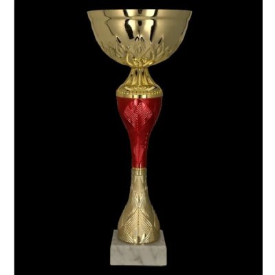 Kovový pohár Zlato-červený 32 cm 12 cm – Zboží Dáma