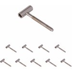 Walteco Dveřní závěs 80/10 vrchní díl M8, protipožární dveře, poniklovaný 10 ks , 80131BP2 – Hledejceny.cz