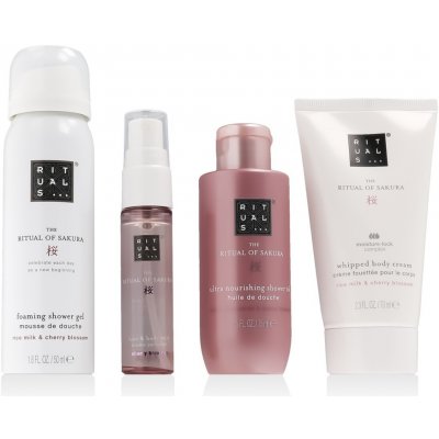 Rituals The Ritual Of Sakura sprchový gel 50 ml + sprchový olej 75 ml + tělový krém 70 ml + tělový sprej 20 ml – Hledejceny.cz