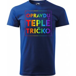 Sablio tričko s potiskem Opravdu teplé tričko modré