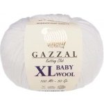 Příze Baby Wool XL 801 smetanová Gazzal – Zboží Mobilmania