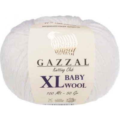 Příze Baby Wool XL 801 smetanová Gazzal – Zboží Mobilmania