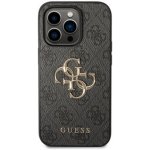 Pouzdro Guess PU 4G Metal Logo iPhone 15 Pro Max šedé – Zboží Mobilmania